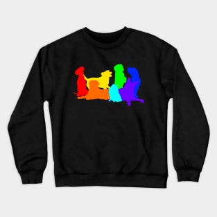 Rainbow Dogs Crewneck Sweatshirt